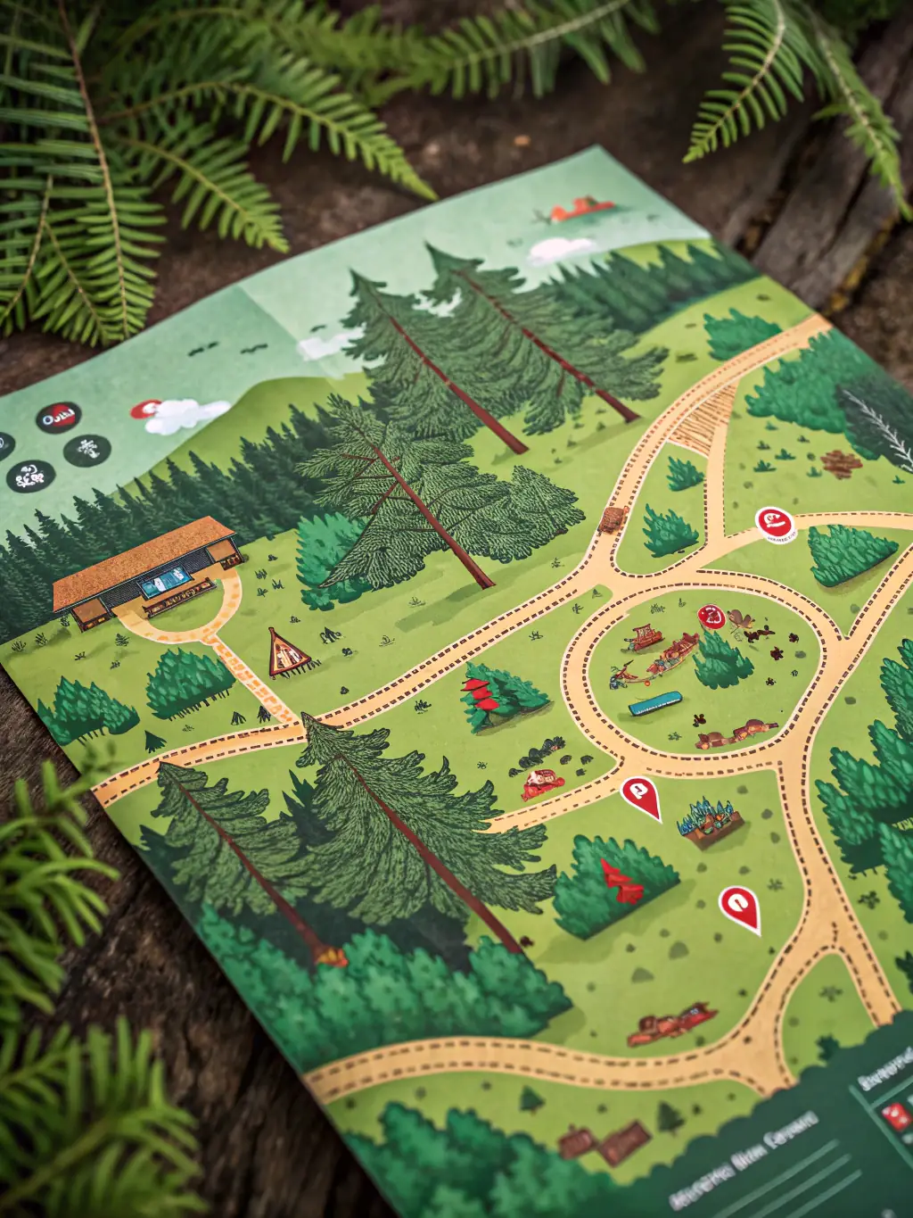 A map highlighting various cycling routes and nature raid locations organized by CCPN Thiérache VTT.